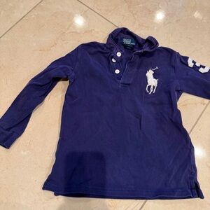 Polo by Ralph Lauren Kids Blue Long Sleeve Polo